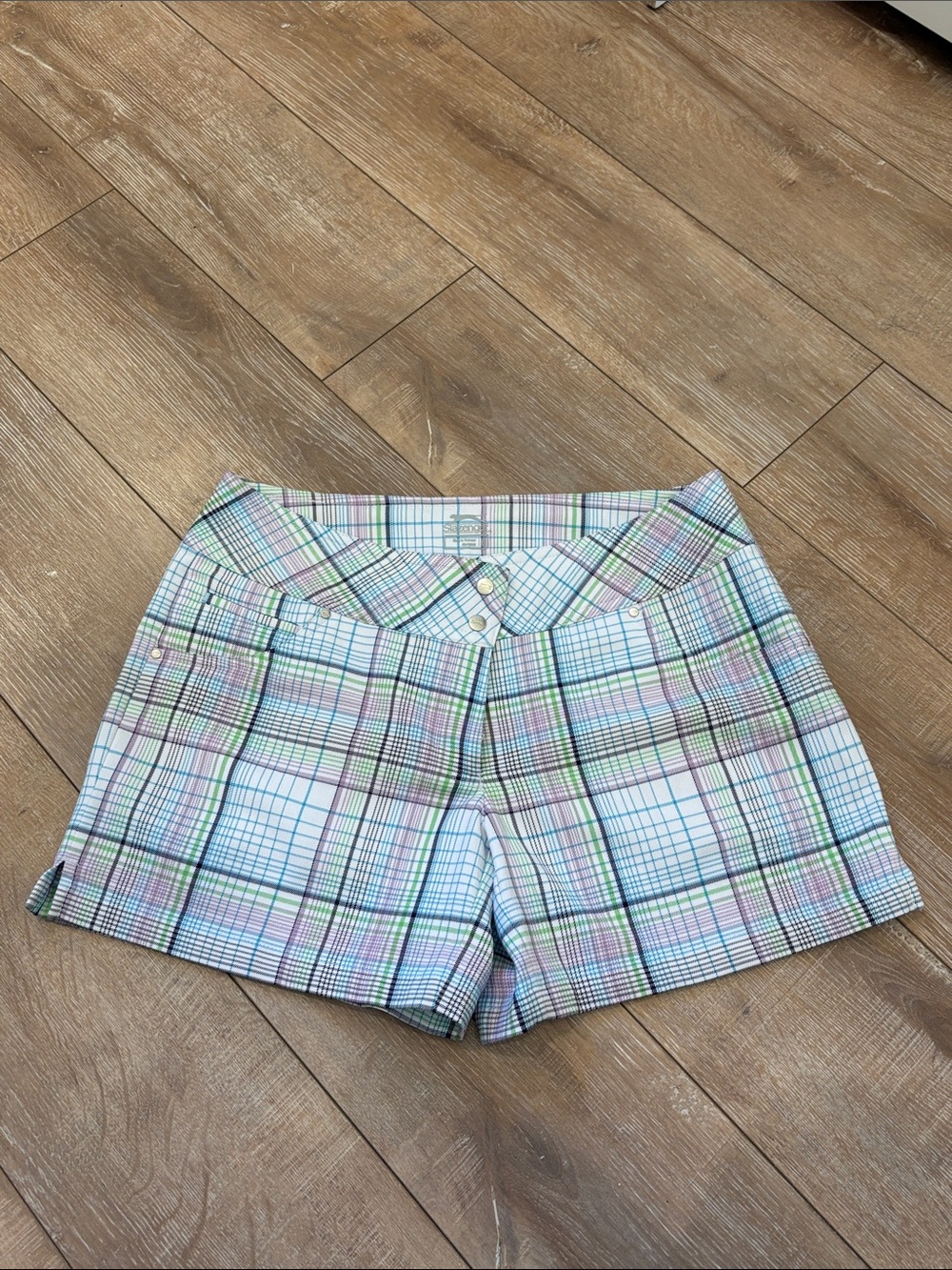 Slazenger Pastel Plaid golf Shorts - Blue, Pink, Lavender, Mint